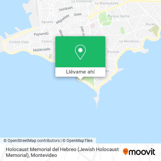 Mapa de Holocaust Memorial del Hebreo (Jewish Holocaust Memorial)