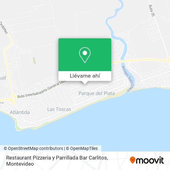 Mapa de Restaurant Pizzeria y Parrillada Bar Carlitos