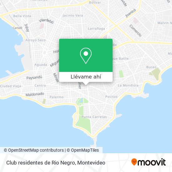 Mapa de Club residentes de Rio Negro