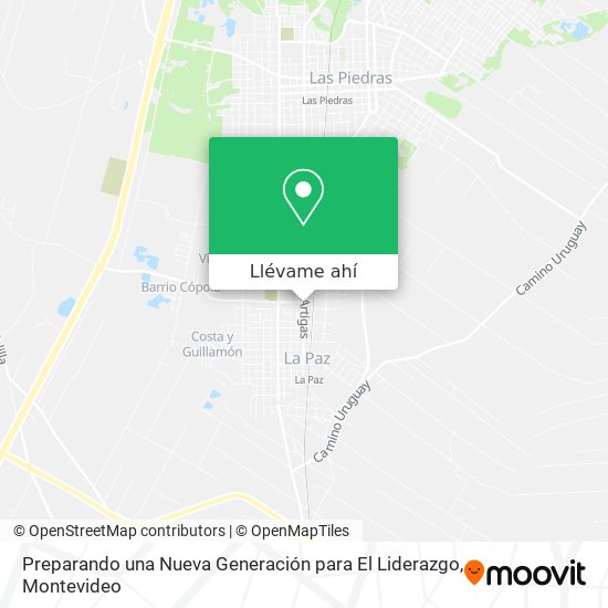 Mapa de Preparando una Nueva Generación para El Liderazgo