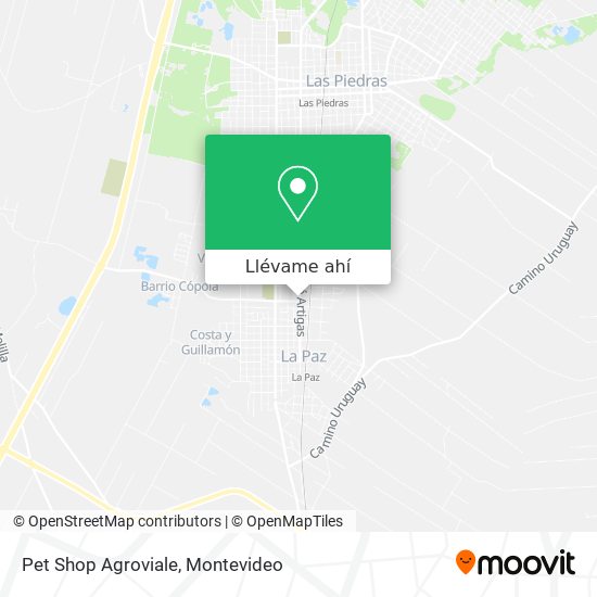 Mapa de Pet Shop Agroviale