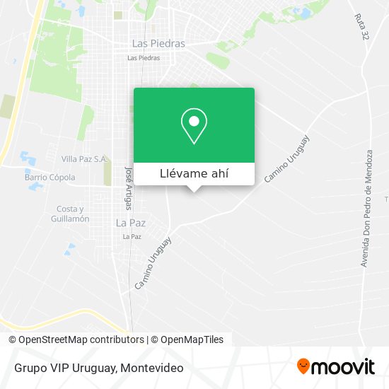 Mapa de Grupo VIP Uruguay