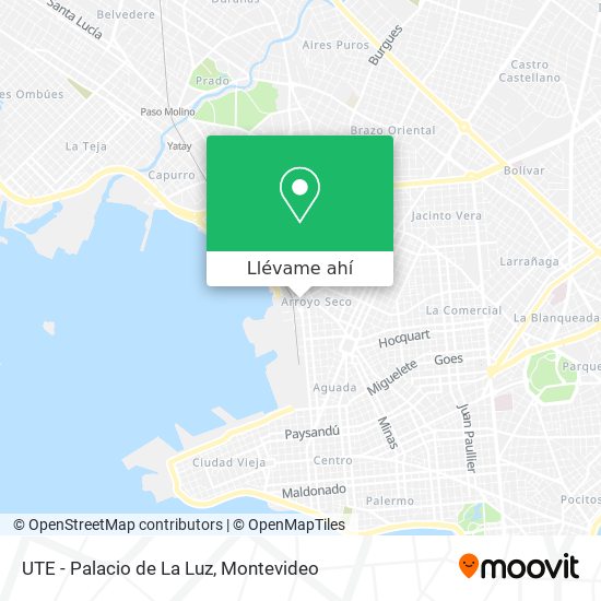 Mapa de UTE - Palacio de La Luz