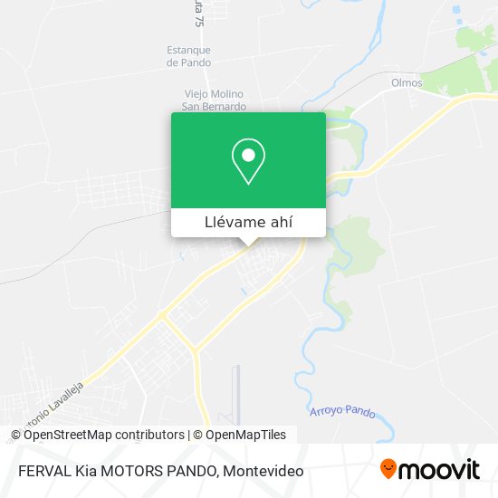 Mapa de FERVAL Kia MOTORS PANDO