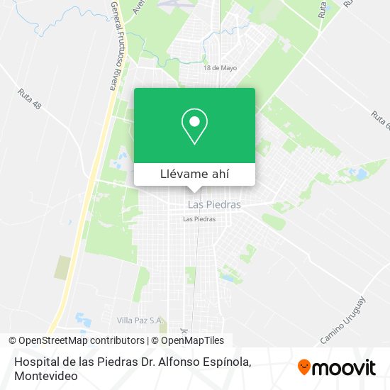 Mapa de Hospital de las Piedras Dr. Alfonso Espínola