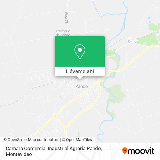 Mapa de Camara Comercial Industrial Agraria Pando