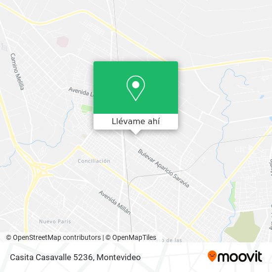 Mapa de Casita Casavalle 5236