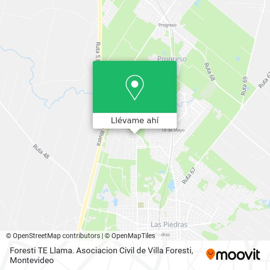Mapa de Foresti TE Llama. Asociacion Civil de Villa Foresti