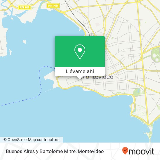 Mapa de Buenos Aires y Bartolomé Mitre