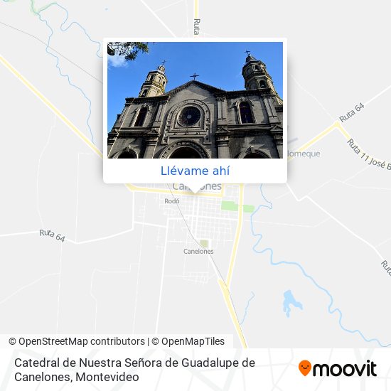 Mapa de Catedral de Nuestra Señora de Guadalupe de Canelones