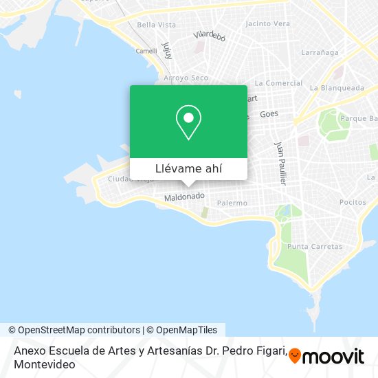 Mapa de Anexo Escuela de Artes y Artesanías   Dr. Pedro Figari