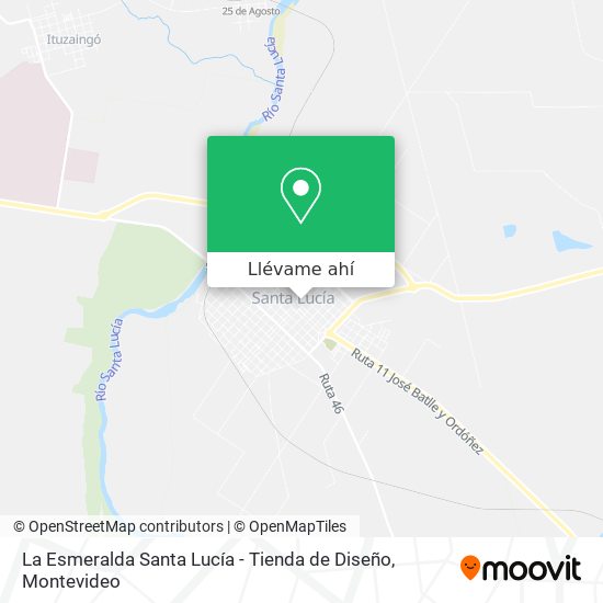 Mapa de La Esmeralda Santa Lucía - Tienda de Diseño