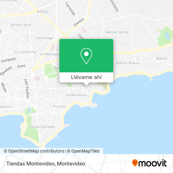 Mapa de Tiendas Montevideo