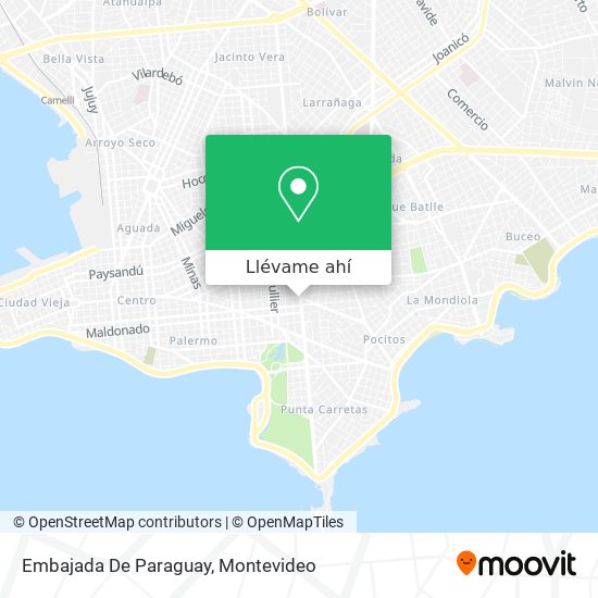 Mapa de Embajada De Paraguay