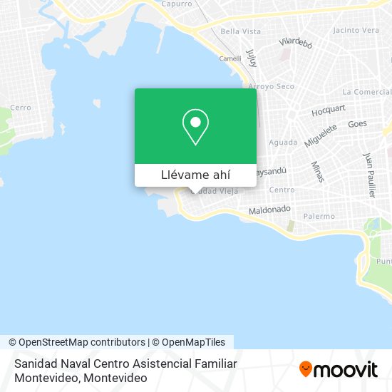 Mapa de Sanidad Naval Centro Asistencial Familiar Montevideo