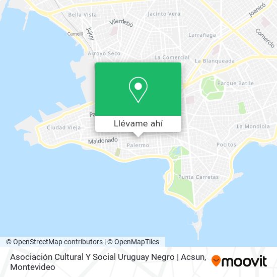 Mapa de Asociación Cultural Y Social Uruguay Negro | Acsun