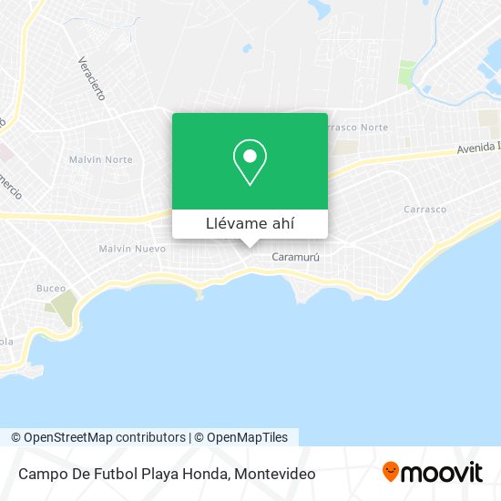 Mapa de Campo De Futbol Playa Honda