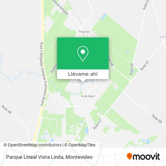 Mapa de Parque Lineal Vista Linda