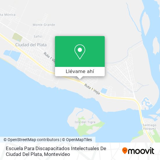 Mapa de Escuela Para Discapacitados Intelectuales De Ciudad Del Plata