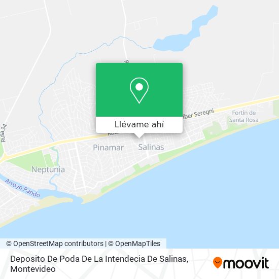 Mapa de Deposito De Poda De La Intendecia De Salinas