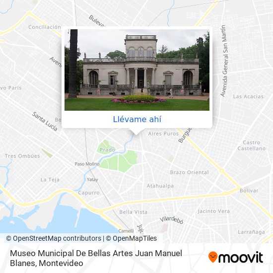 Mapa de Museo Municipal De Bellas Artes Juan Manuel Blanes