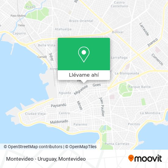 Mapa de Montevideo - Uruguay