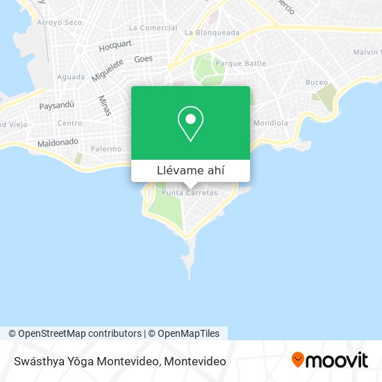 Mapa de Swásthya Yôga Montevideo