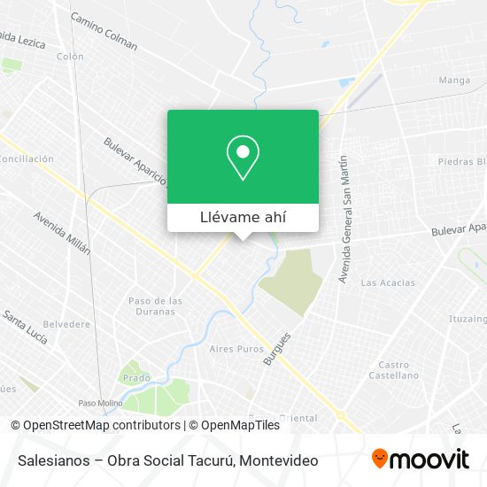 Mapa de Salesianos – Obra Social Tacurú