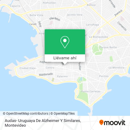 Mapa de Audas- Uruguaya De Alzheimer Y Similares