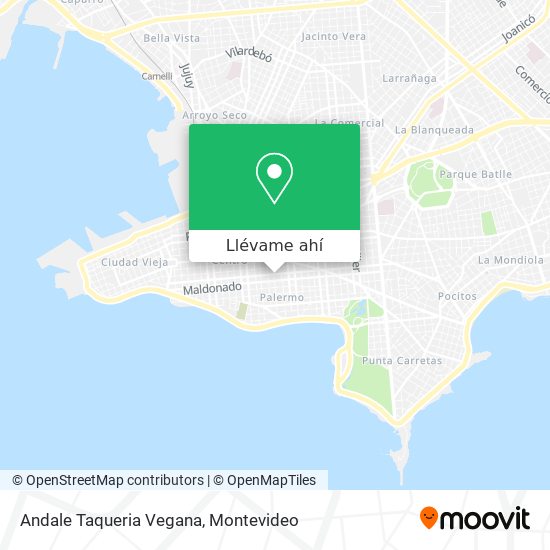 Mapa de Andale Taqueria Vegana