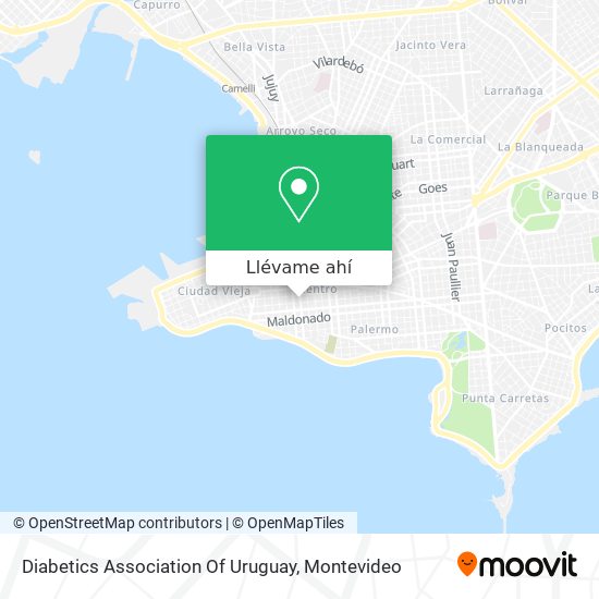 Mapa de Diabetics Association Of Uruguay