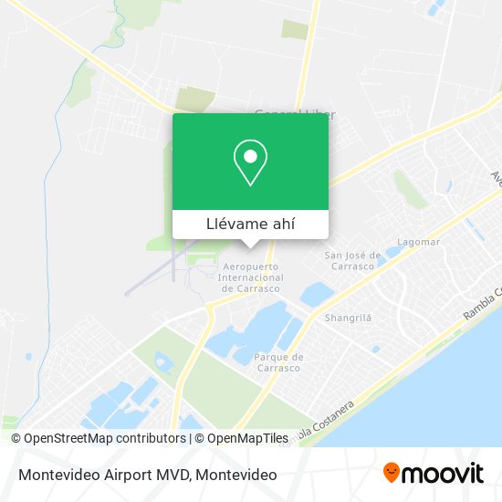Mapa de Montevideo Airport MVD
