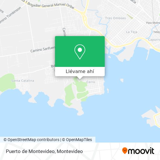 Mapa de Puerto de Montevideo