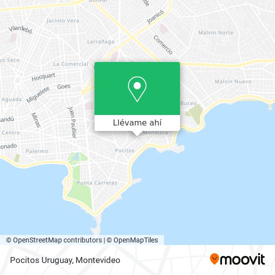 Mapa de Pocitos Uruguay