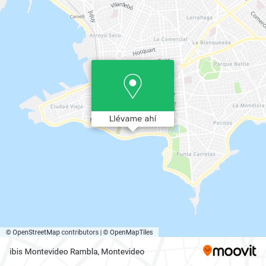 Mapa de ibis Montevideo Rambla