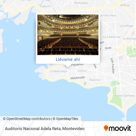 Mapa de Auditorio Nacional Adela Reta