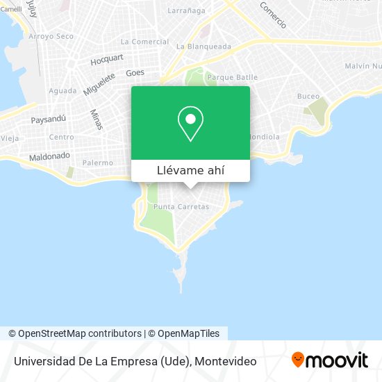 Mapa de Universidad De La Empresa (Ude)