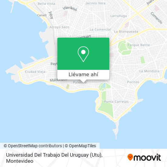 Mapa de Universidad Del Trabajo Del Uruguay (Utu)