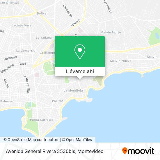 Mapa de Avenida General Rivera 3530bis