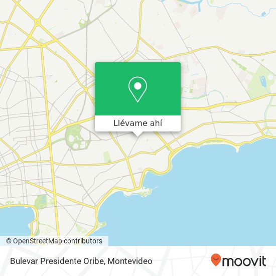 Mapa de Bulevar Presidente Oribe