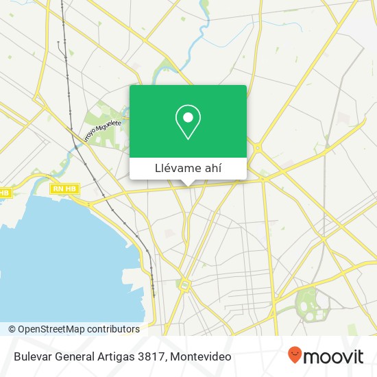 Mapa de Bulevar General Artigas 3817