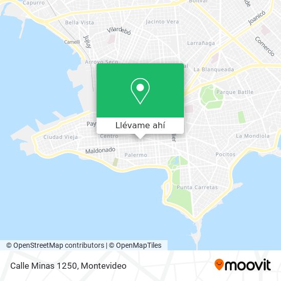 Mapa de Calle Minas 1250