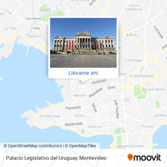 Mapa de Palacio Legislativo del Uruguay