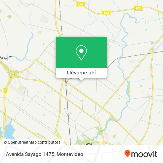 Mapa de Avenida Sayago 1475