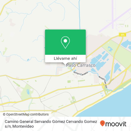 Mapa de Camino General Servando Gómez Cervando Gomez s / n