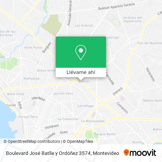 Mapa de Boulevard José Batlle y Ordóñez 3574