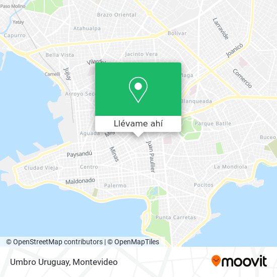 Mapa de Umbro Uruguay