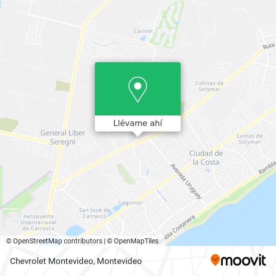 Mapa de Chevrolet Montevideo