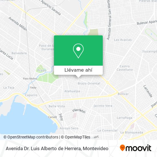 Mapa de Avenida Dr. Luis Alberto de Herrera