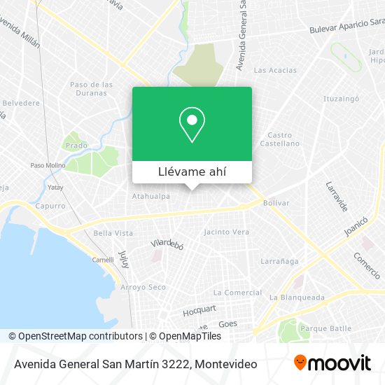 Mapa de Avenida General San Martín 3222